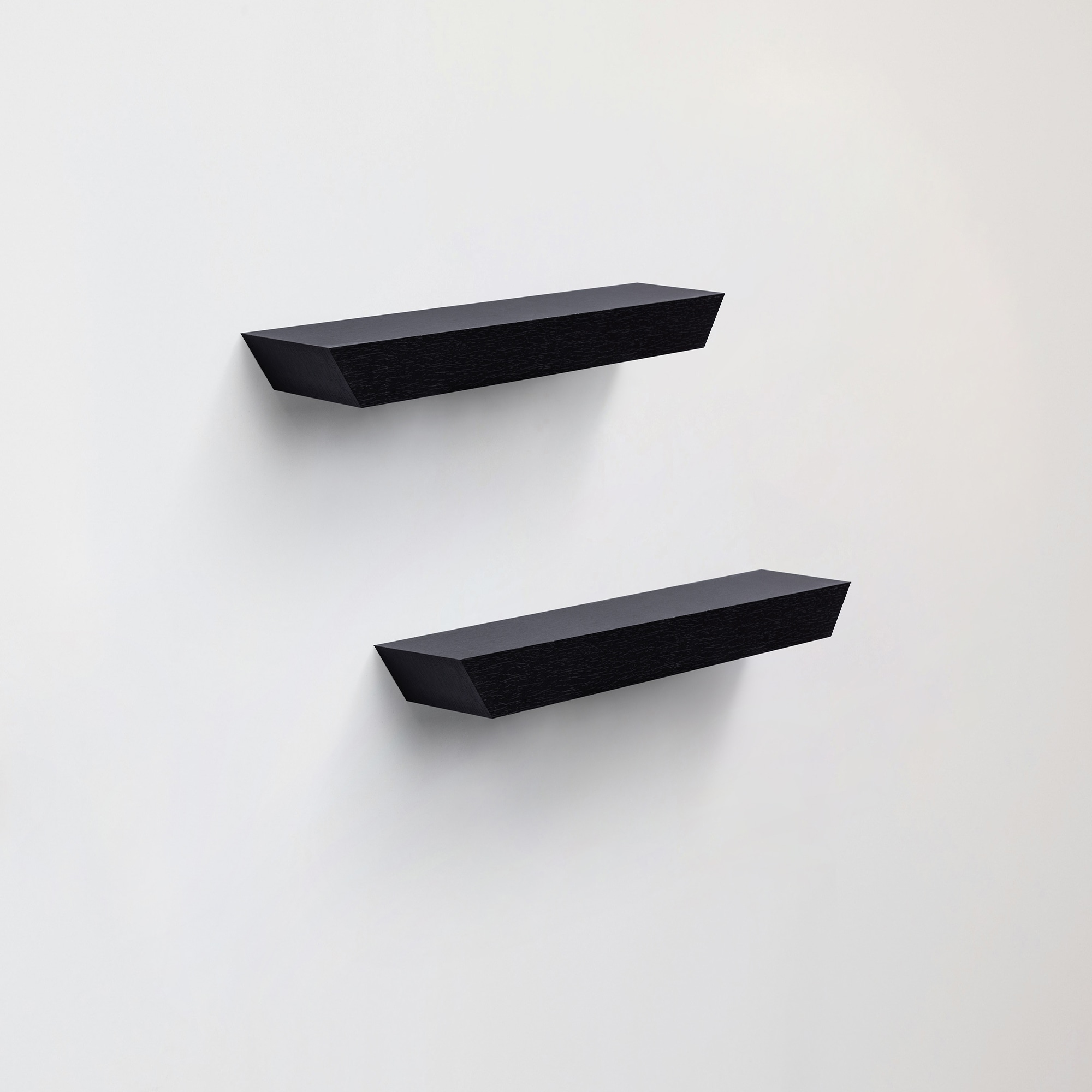 Floating Shelves 18.11" Wall Mounted Wood Shelves For Bathroom, Bedroom, Living Room, Kitchen, Hanging Shelf For Books/Storage/Decor With Invisible Brackets, Black_voghion.com